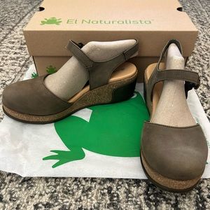 NWT El Naturalista N5001 Leaves Pleasant Kaki-Kali size 8/38, 2.5 in heel